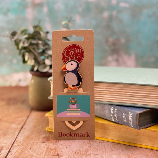 Puffin Wooden Bookmark