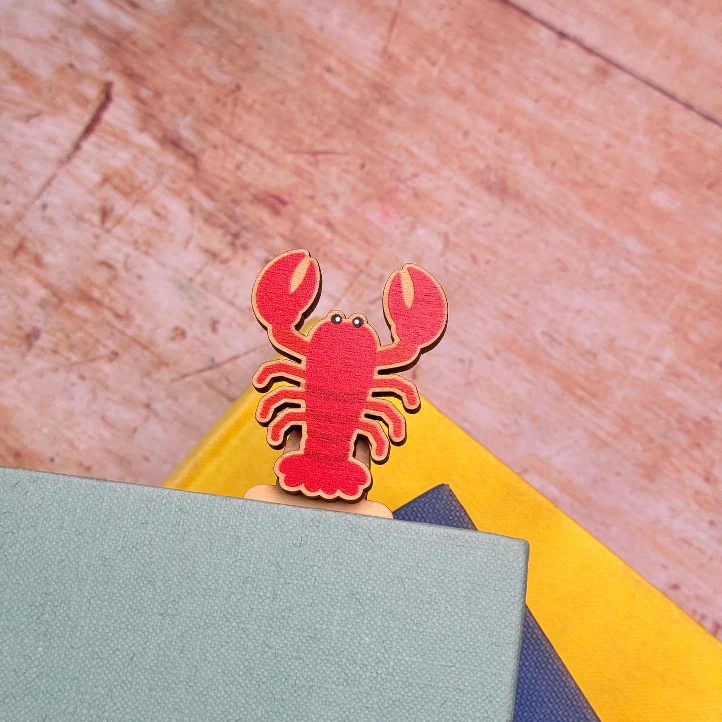 Lobster Wooden Bookmark