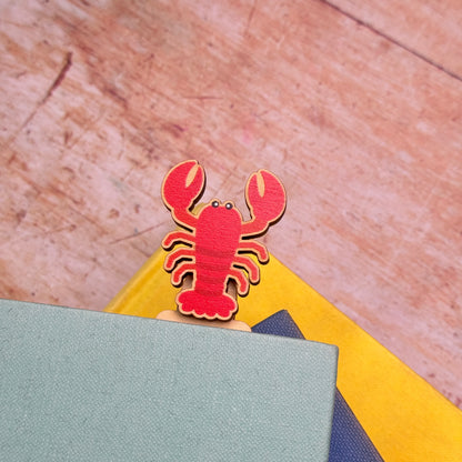 Lobster Wooden Bookmark