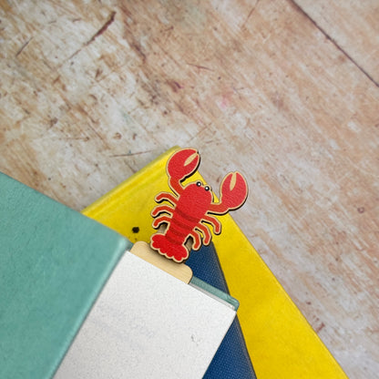 Lobster Wooden Bookmark