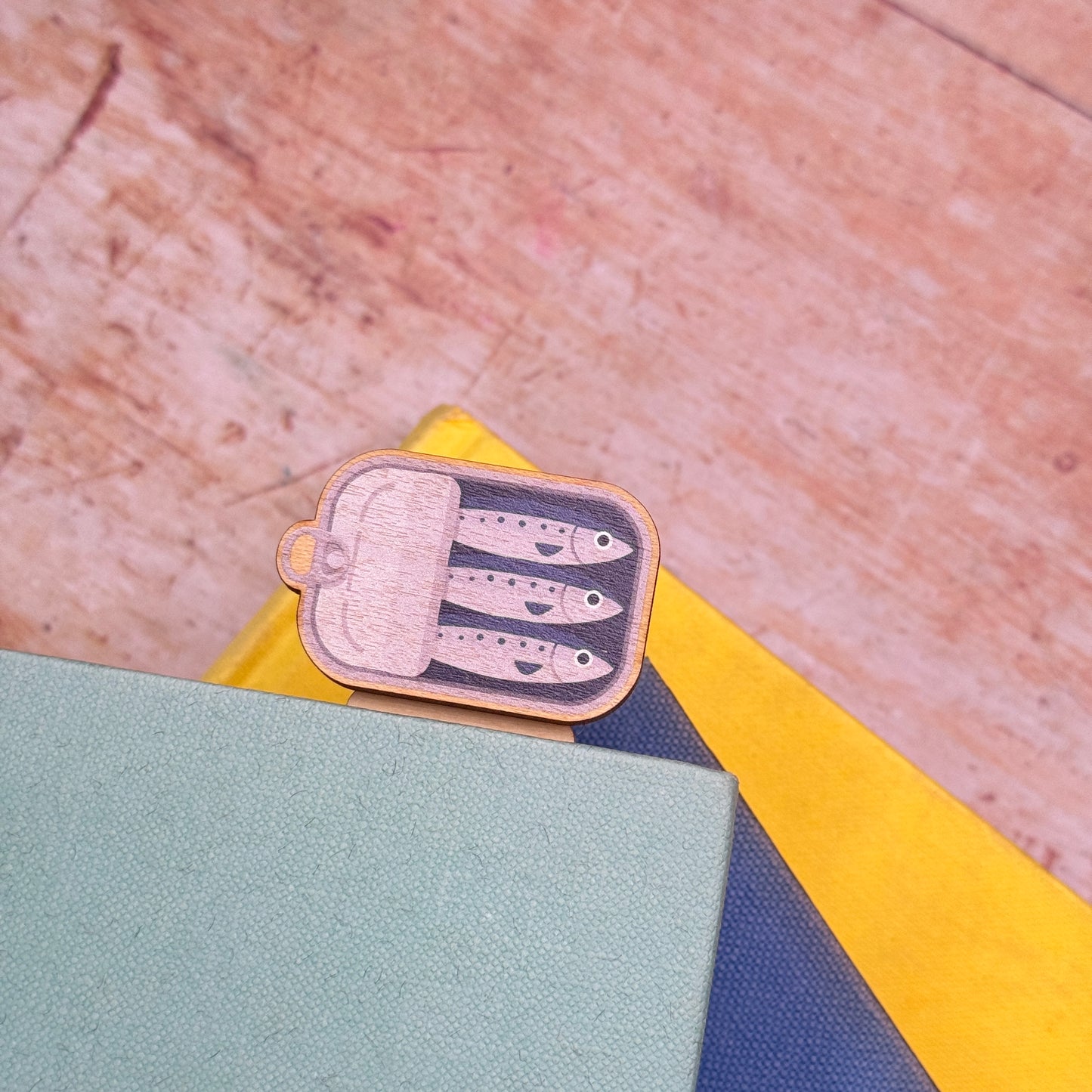 Sardines Wooden Bookmark