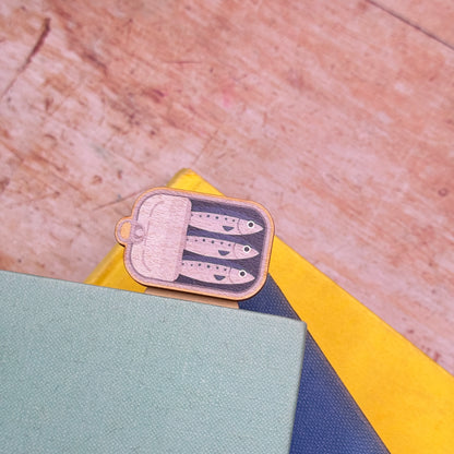 Sardines Wooden Bookmark