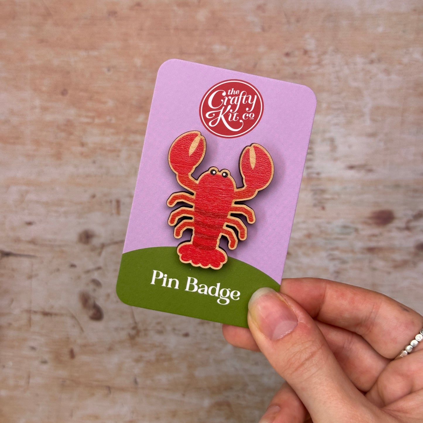 Lobster Pin Badge