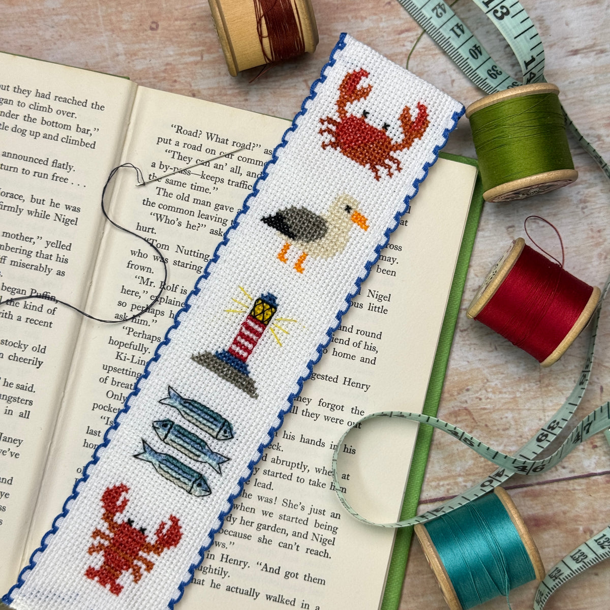 Seaside Stories Cross Stitch Bookmark Kit