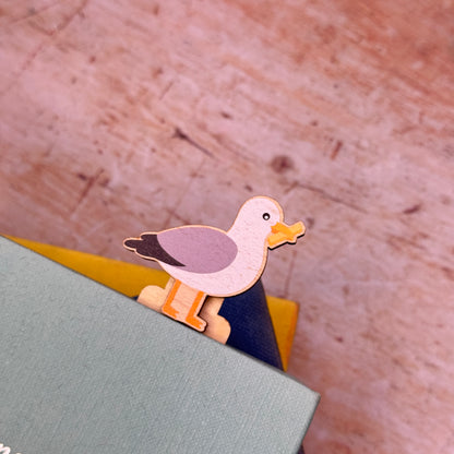 Seagull Wooden Bookmark