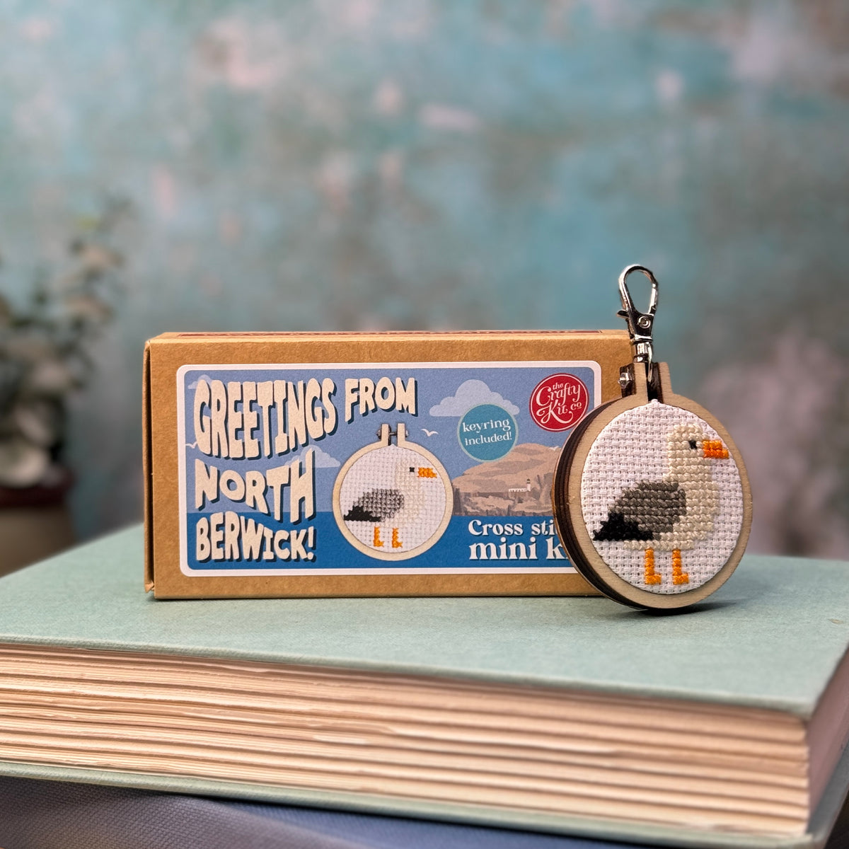 Greetings From North Berwick! Mini Matchbox Cross Stitch Kit