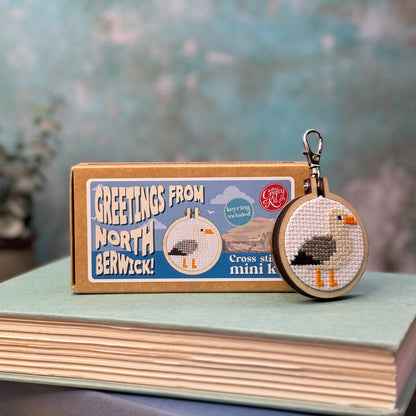 Greetings From North Berwick! Mini Matchbox Cross Stitch Kit