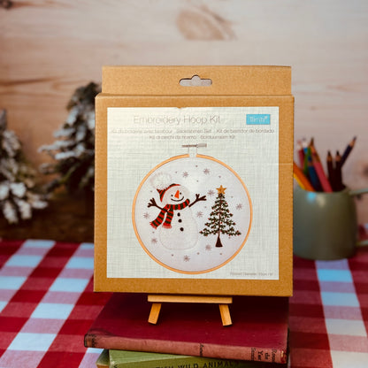 Trimits Snowman Embroidery Hoop Craft Kit