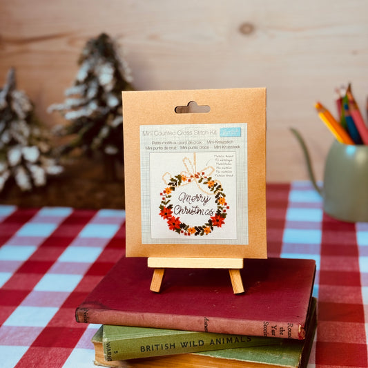 Trimits Merry Christmas Wreath Cross Stitch Kit
