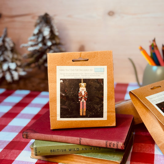 Trimits Nutcracker Beaded Felt Decoration Craft Kit