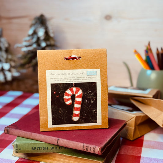 Trimits Candy Cane Beaded Felt Decoration Craft Kit