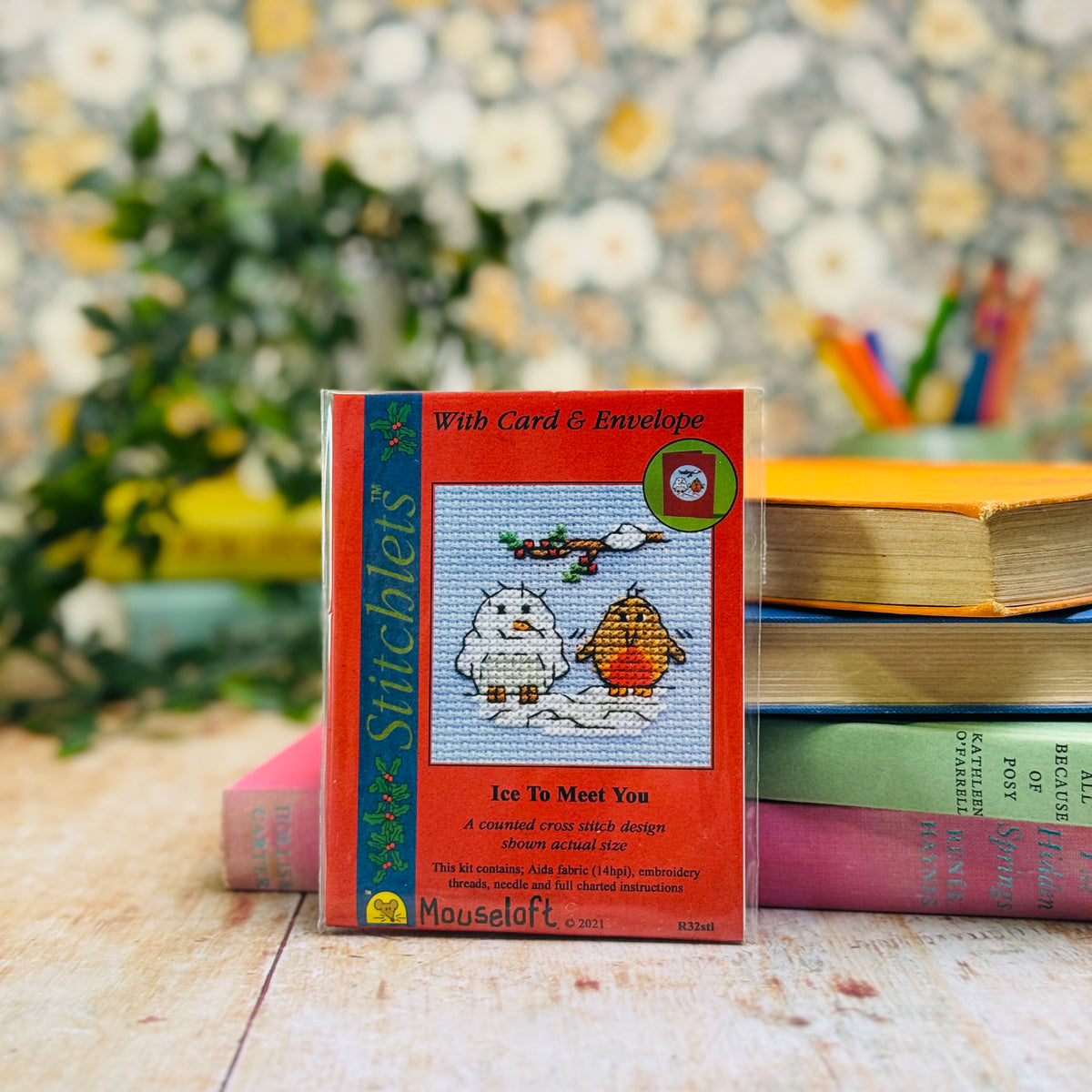 ML Ice to Meet You Christmas Mini Cross Stitch Kit (with card)