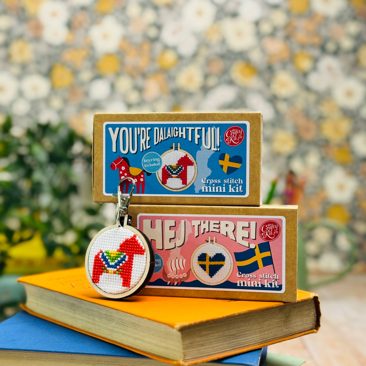 Hej There! Mini Matchbox Cross Stitch Kit