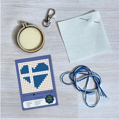 I Love Shetland! Mini Matchbox Cross Stitch Kit