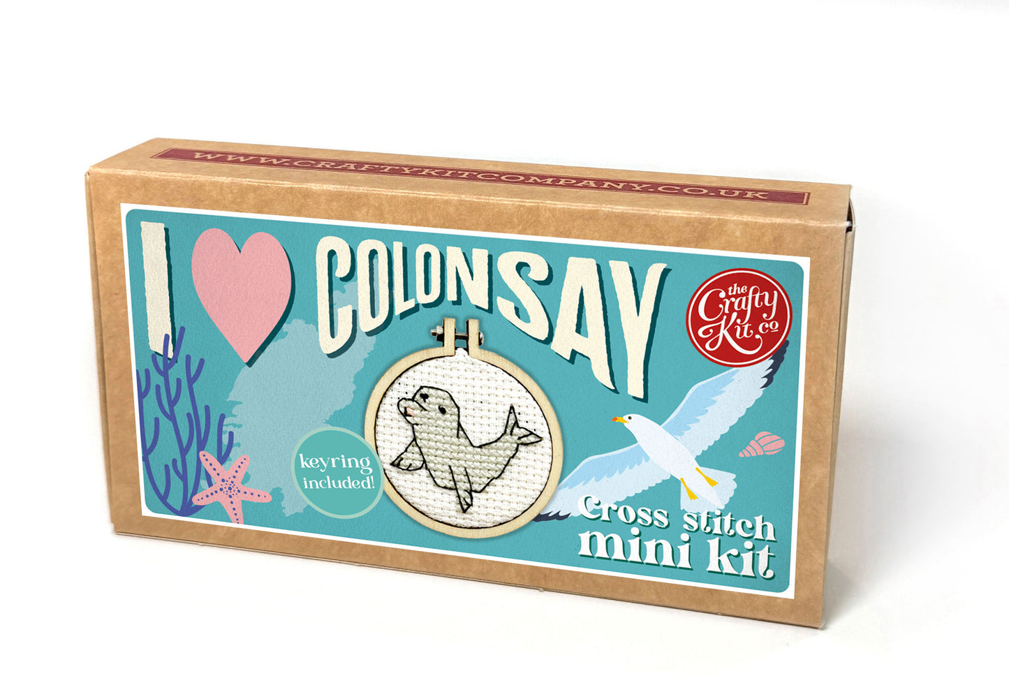 I Love Colonsay Mini Matchbox Cross Stitch Kit