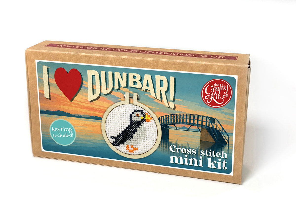 I Love Dunbar! Mini Matchbox Cross Stitch Kit