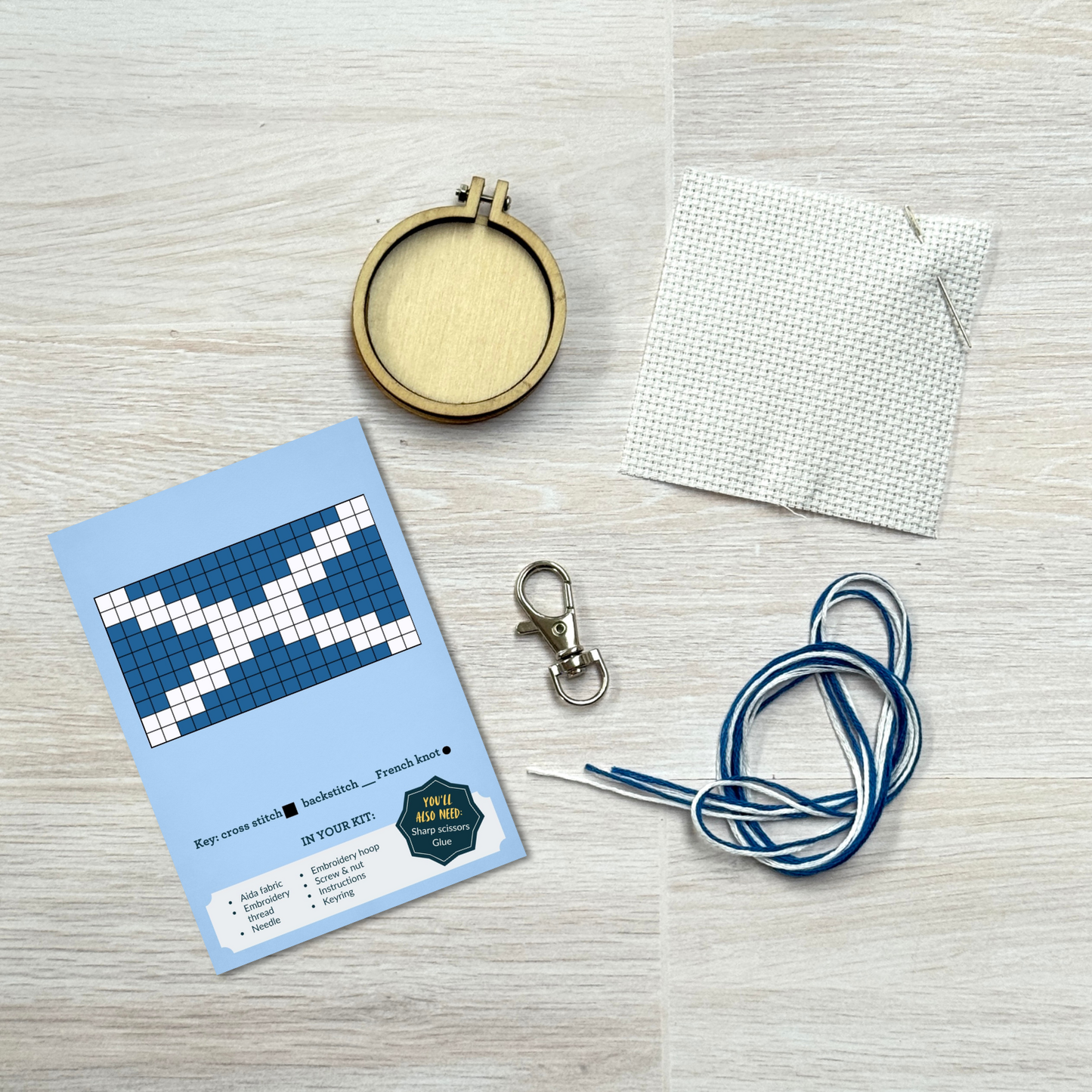 I Love Scotland! Mini Matchbox Cross Stitch Kit