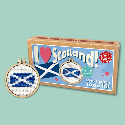 I Love Scotland! Mini Matchbox Cross Stitch Kit