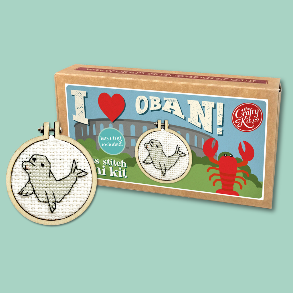 I Love Oban! Mini Matchbox Cross Stitch Kit