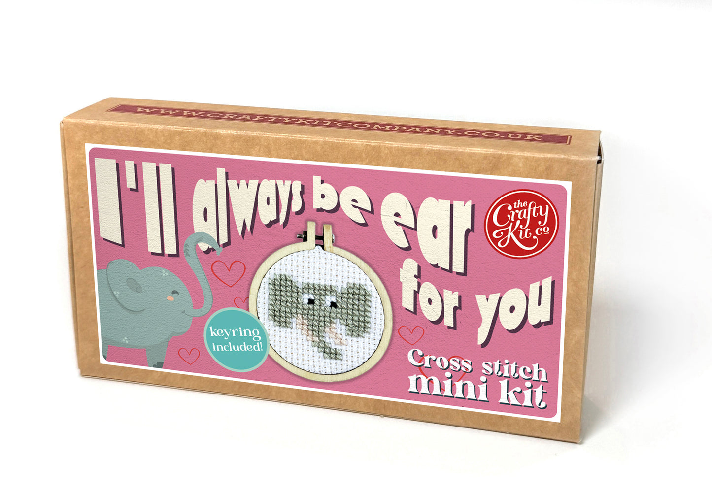 I'll Always be Ear for You Mini Matchbox Cross Stitch Kit