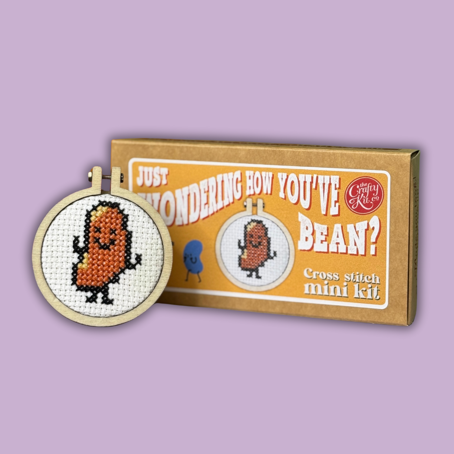 Just Wondering How You've Bean? Mini Matchbox Cross Stitch Kit – The ...
