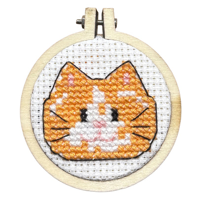 Keep Calm & Purr On! Mini Matchbox Cross Stitch Kit