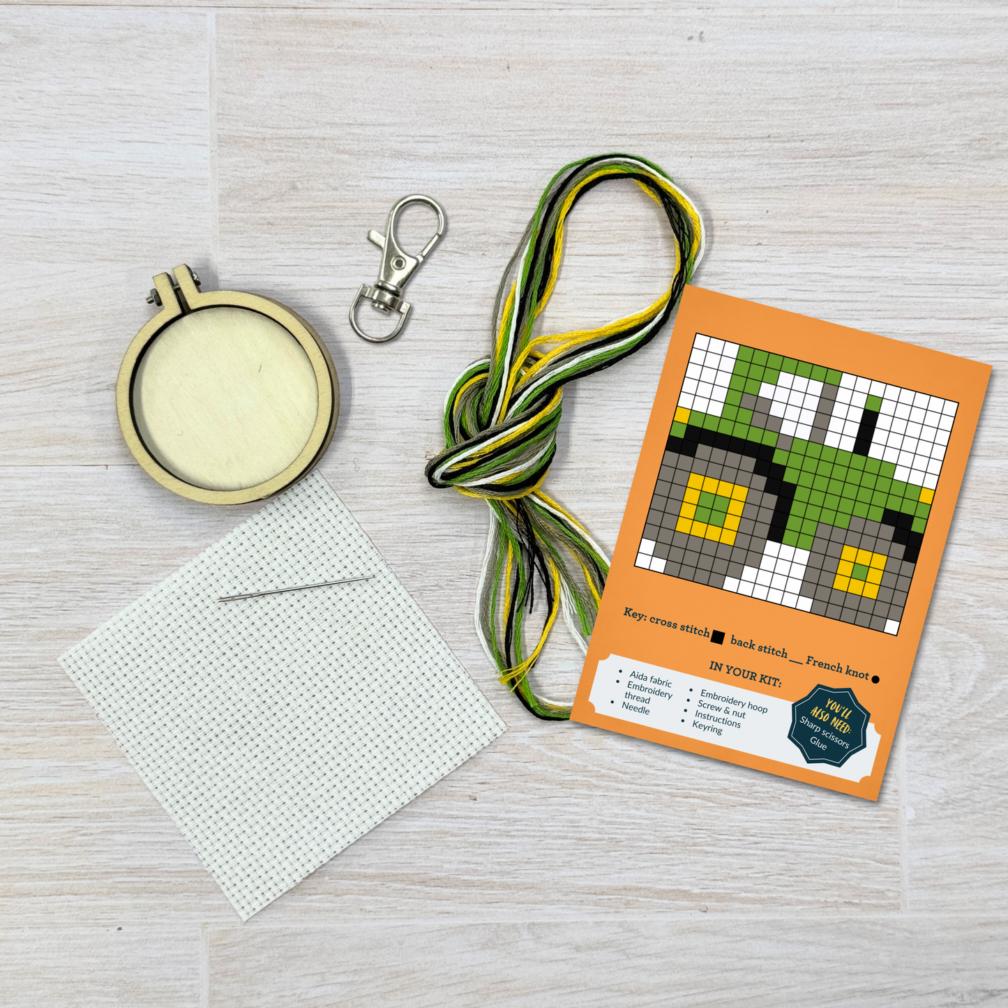 Keep Calm and Plough On! Mini Matchbox Cross Stitch Kit