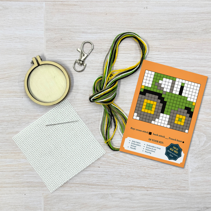 Keep Calm and Plough On! Mini Matchbox Cross Stitch Kit