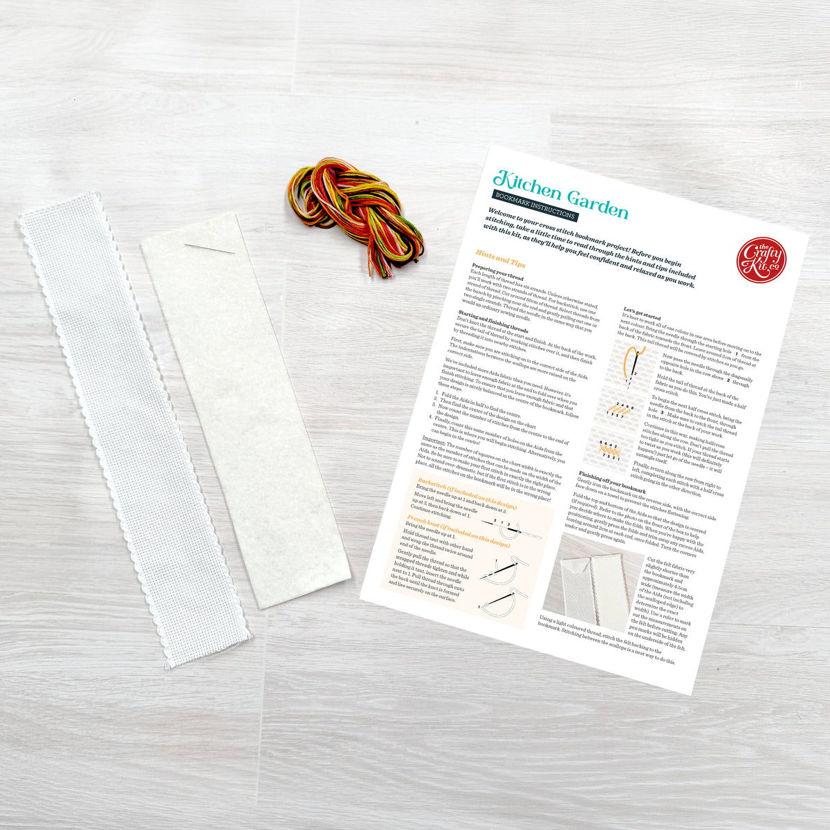Kitchen Garden Cross Stitch Bookmark Kit