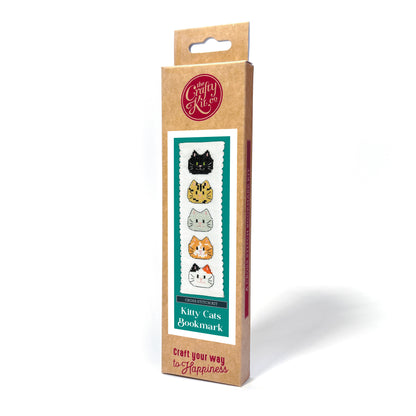 Kitty Cats Cross Stitch Bookmark Kit