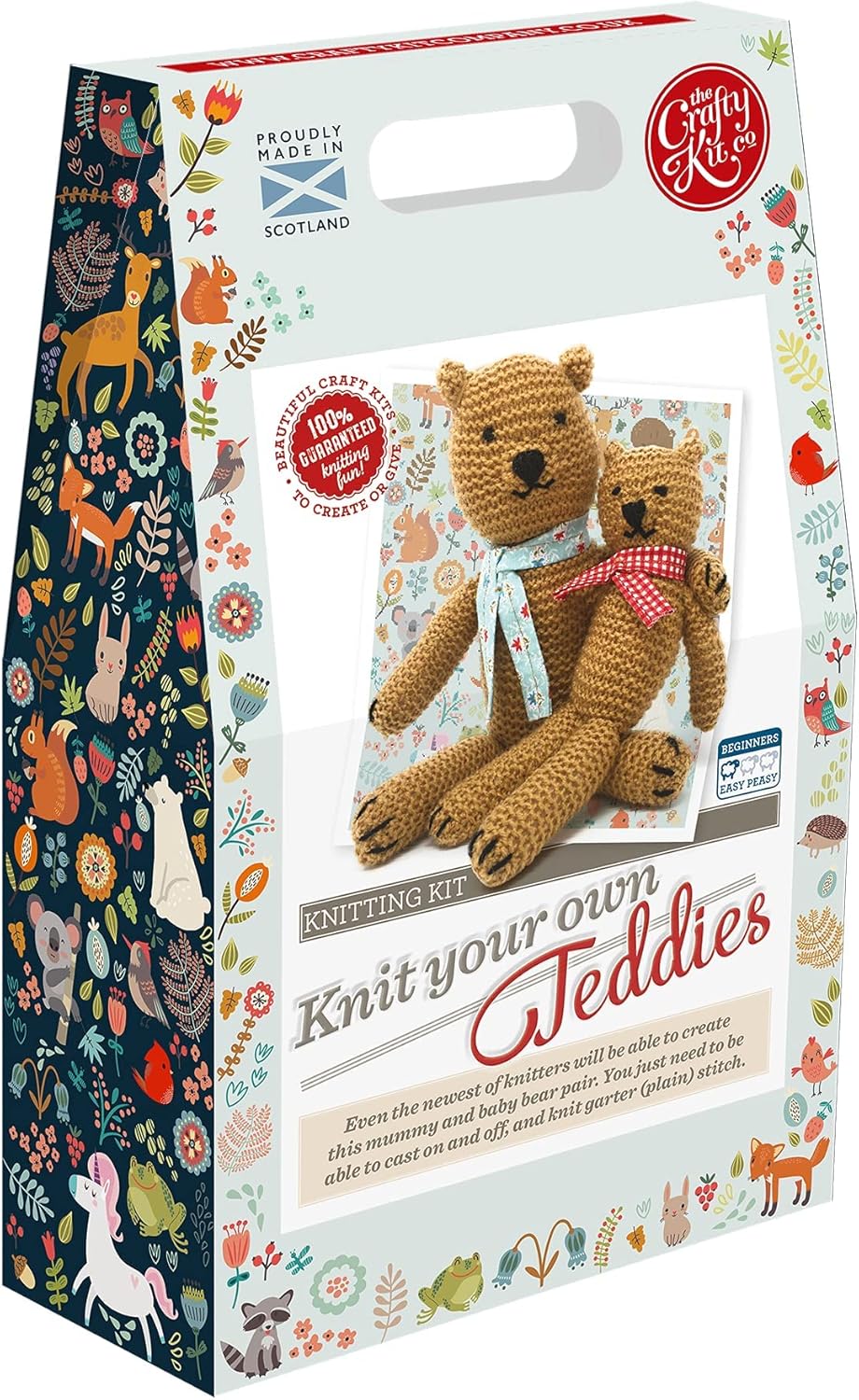 Knit Your Own Teddies Knitting Craft Kit