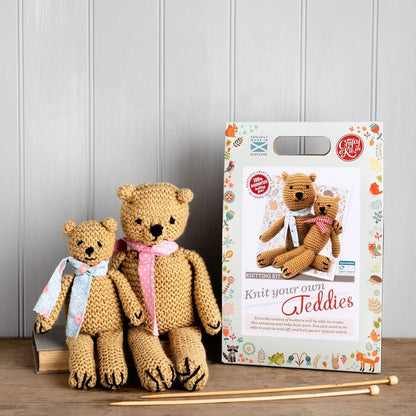 Knit Your Own Teddies Knitting Craft Kit