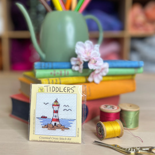 Tiddlers Lighthouse Mini Cross Stitch Kit