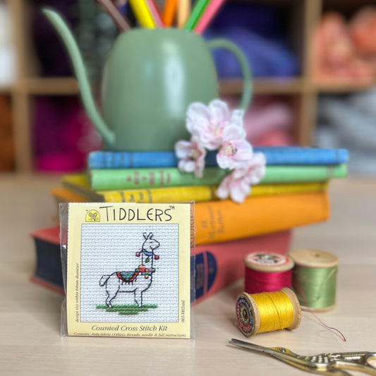 Tiddlers Llama Mini Cross Stitch Kit