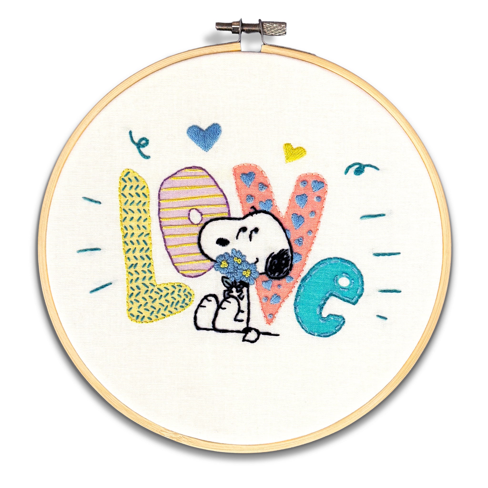 Love Snoopy Embroidery Kit | Peanuts | The Crafty Kit Company