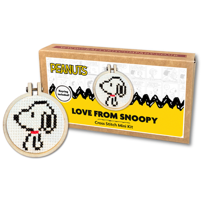 Peanuts - Love from Snoopy Mini Matchbox Cross Stitch Kit