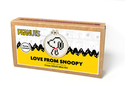 Peanuts - Love from Snoopy Mini Matchbox Cross Stitch Kit