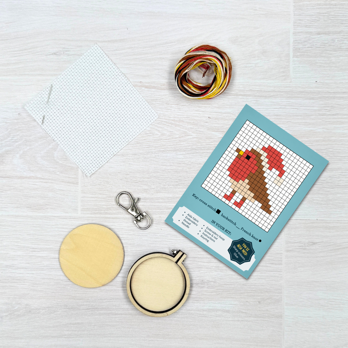 Merry Tweetmas! Mini Matchbox Cross Stitch Kit
