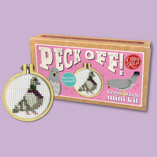 Peck Off! Mini Matchbox Cross Stitch Kit