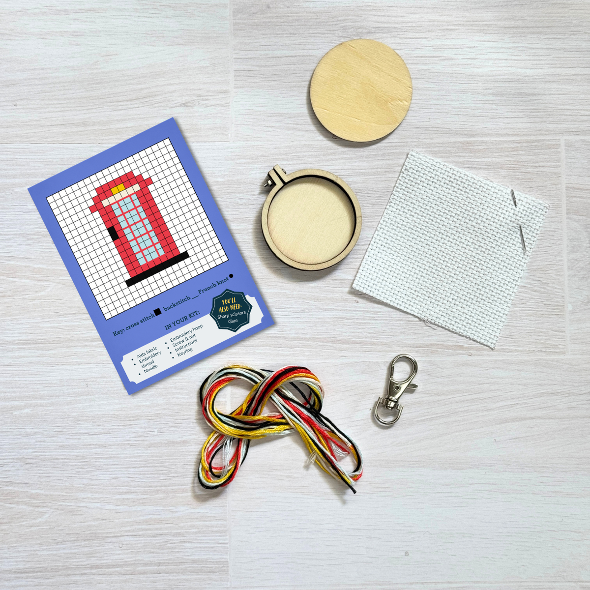 London Calling! Mini Matchbox Cross Stitch Kit