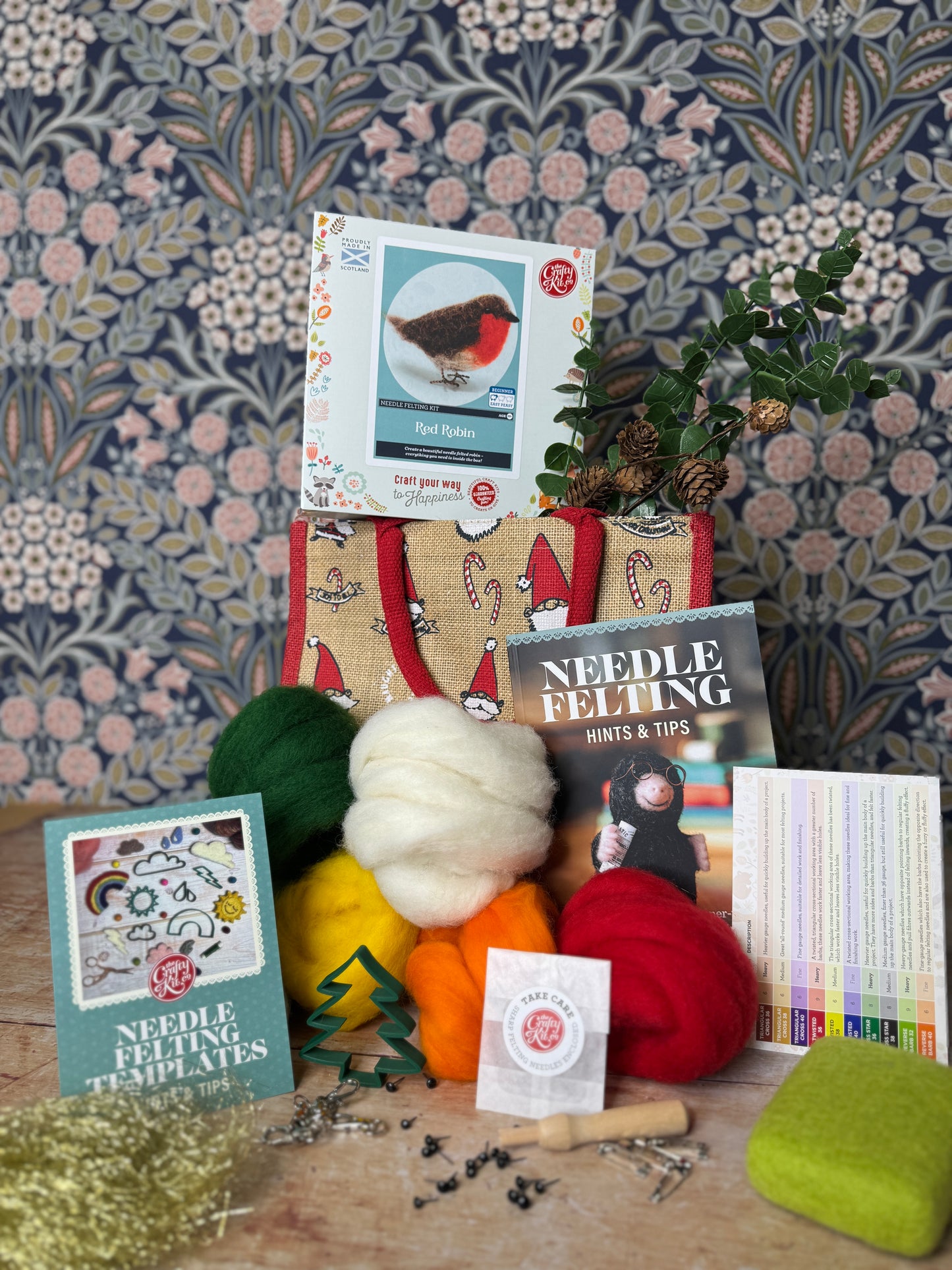 Santa's Bag of Needle Felt Goodies