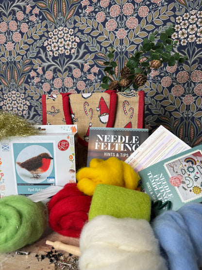 Santa's Bag of Needle Felt Goodies