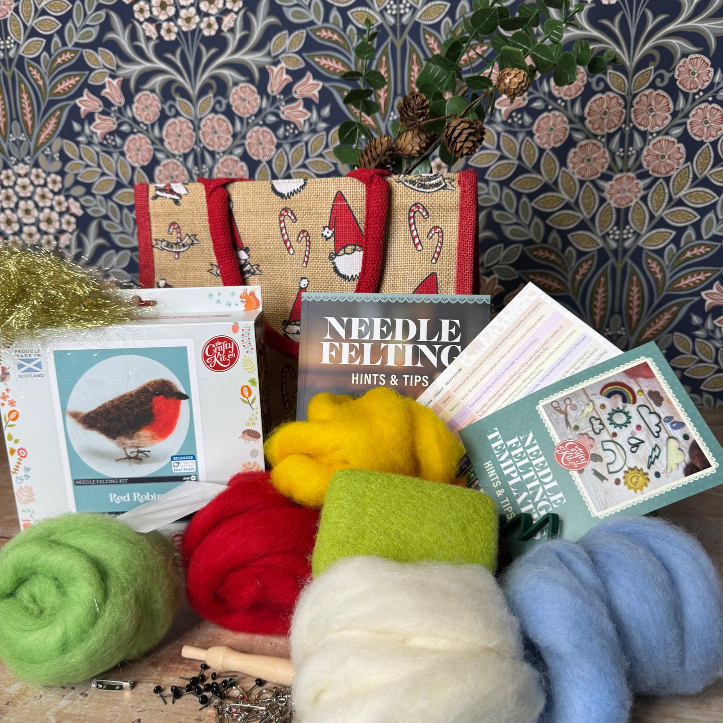 Santa's Bag of Needle Felt Goodies