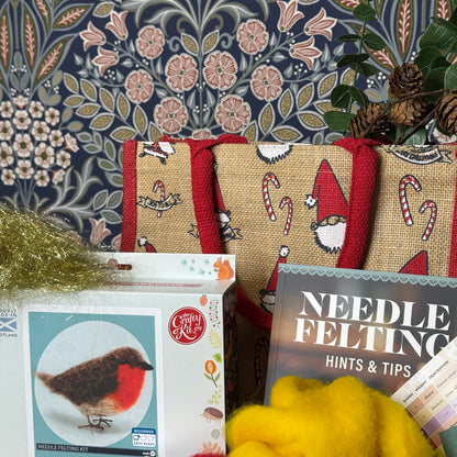 Santa's Bag of Needle Felt Goodies