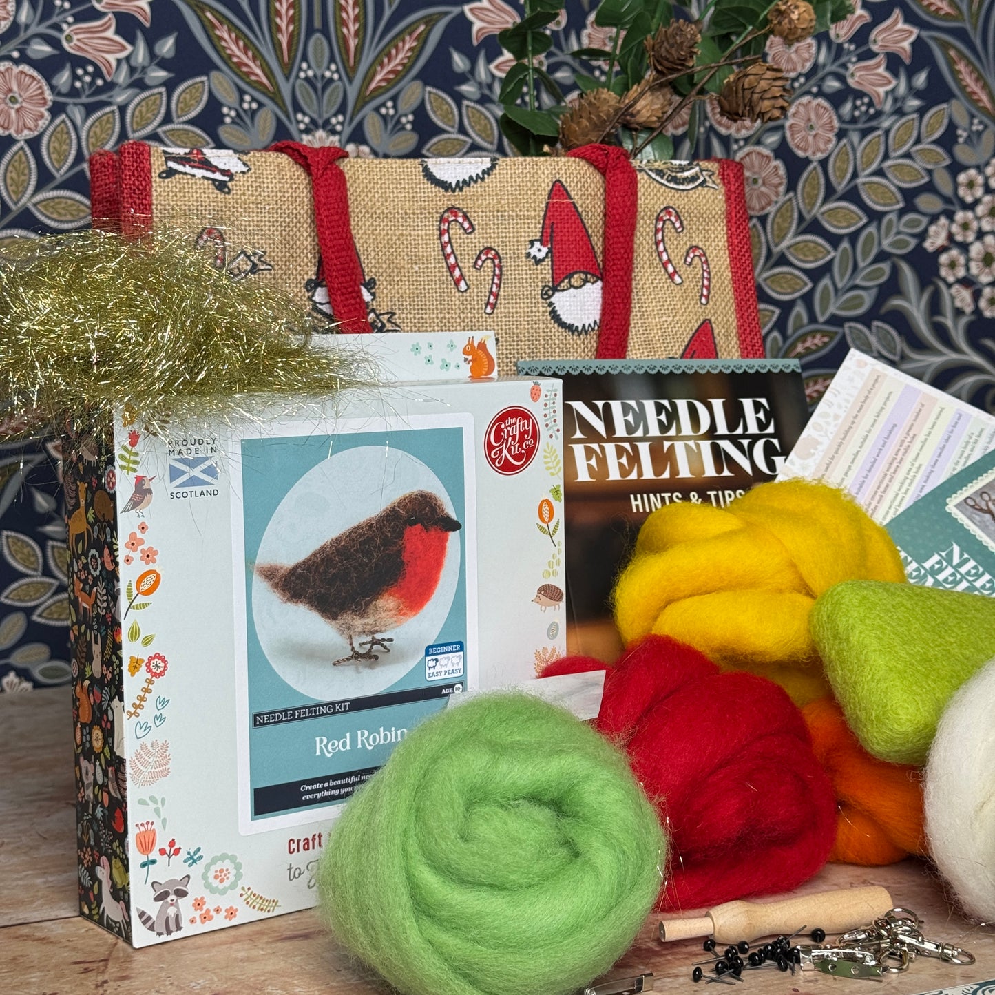 Santa's Bag of Needle Felt Goodies
