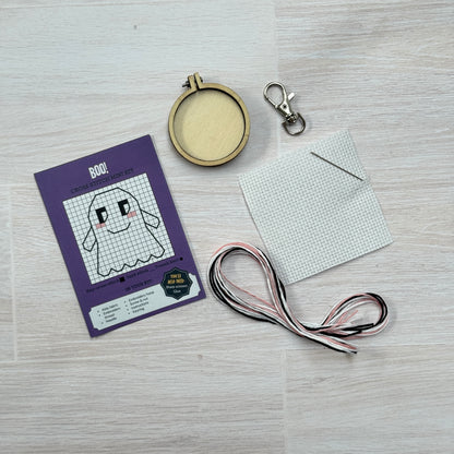 Boo! Halloween Mini Matchbox Cross Stitch Kit