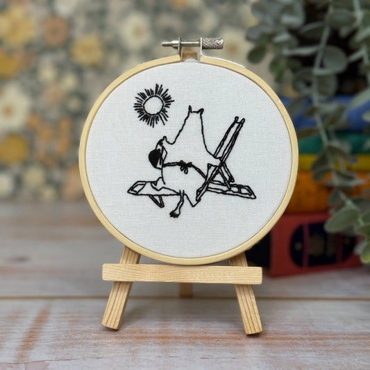 Simply Make Kit per punto croce, motivo Home Sweet Home, per bambini e adulti, con cerchio Simply Make Kit per punto croce, motivo Home Sweet Home, per bambini e adulti, con cerchio