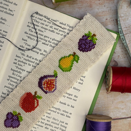 Autumn Fruits Cross Stitch Bookmark Kit