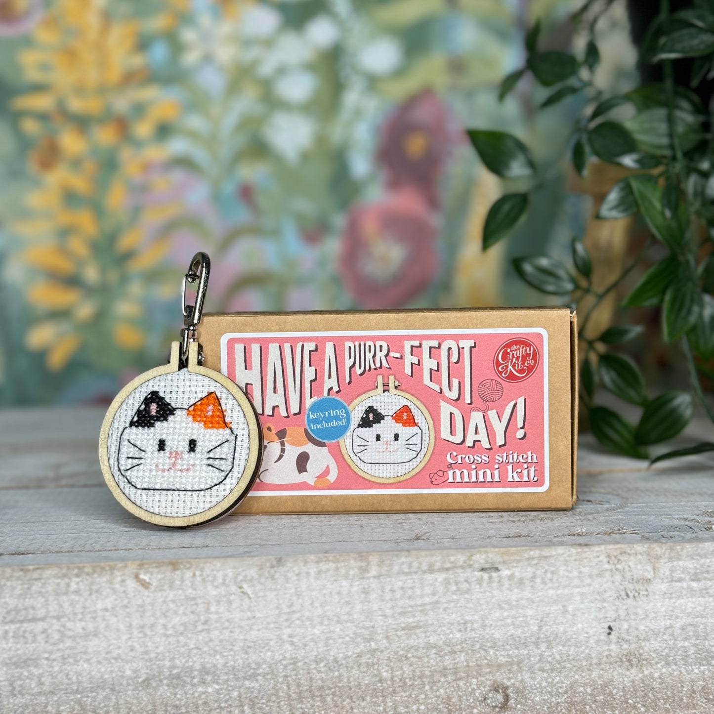 Have a Purr-fect Day! Mini Matchbox Cross Stitch Kit