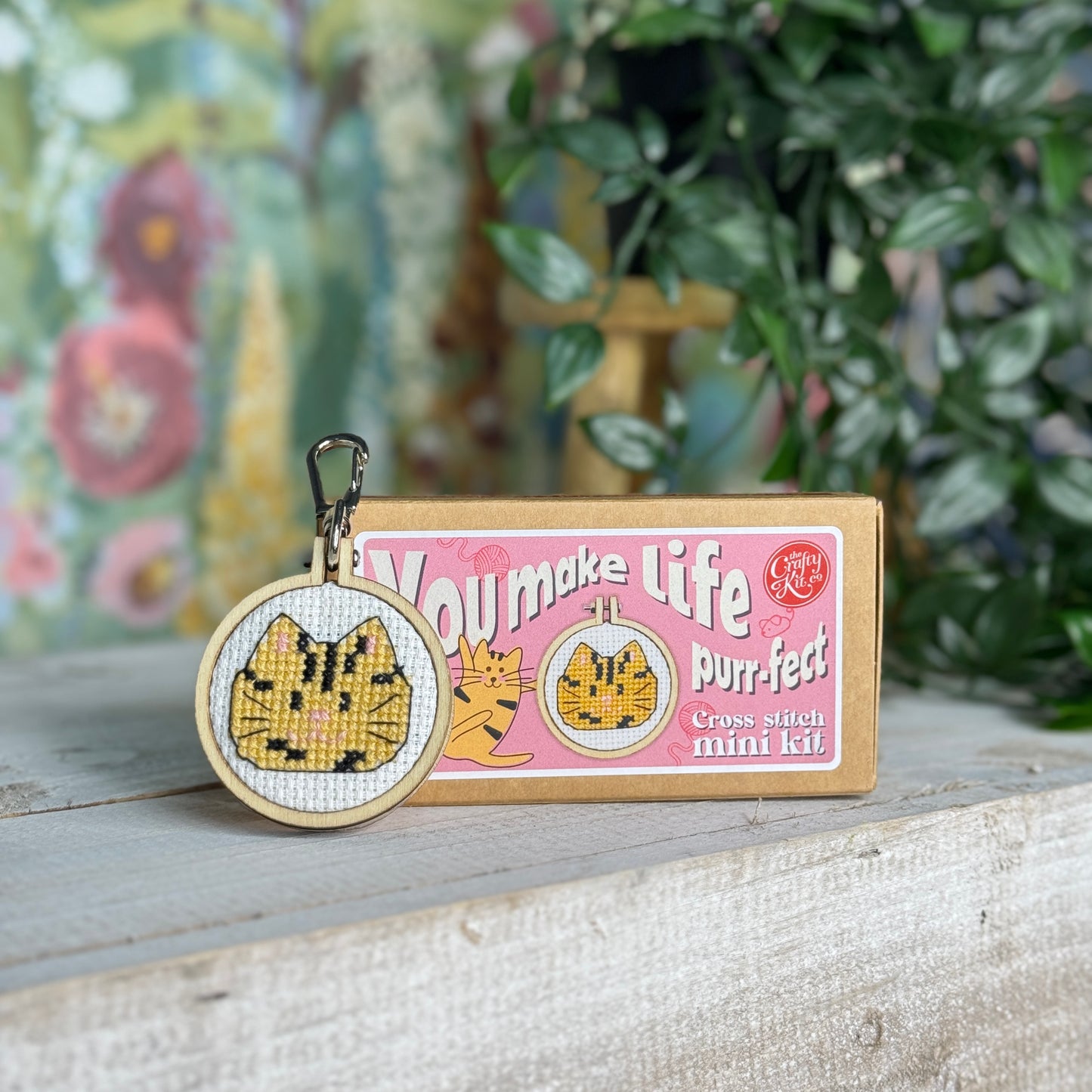 You Make Life Purr-fect Mini Matchbox Cross Stitch Kit